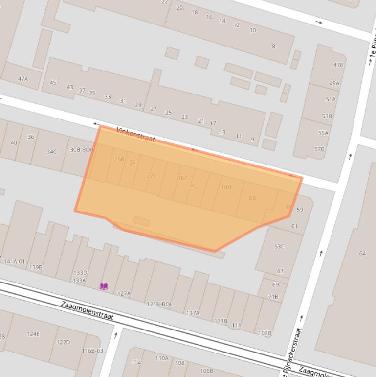 Kaart van postcodegebied 3036XR.