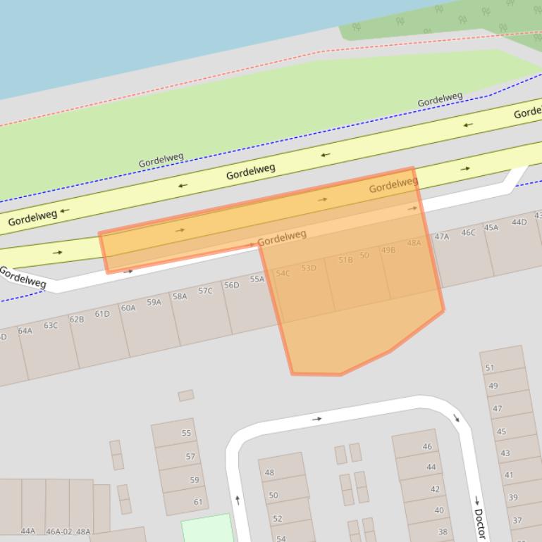 Kaart van postcodegebied 3037AE.