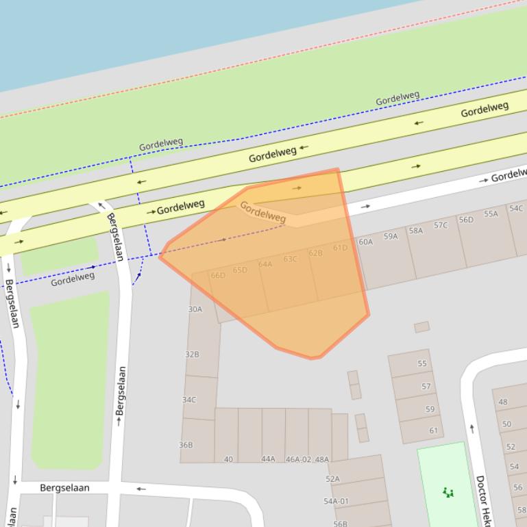 Kaart van postcodegebied 3037AH.