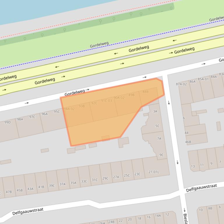 Kaart van postcodegebied 3037AL.