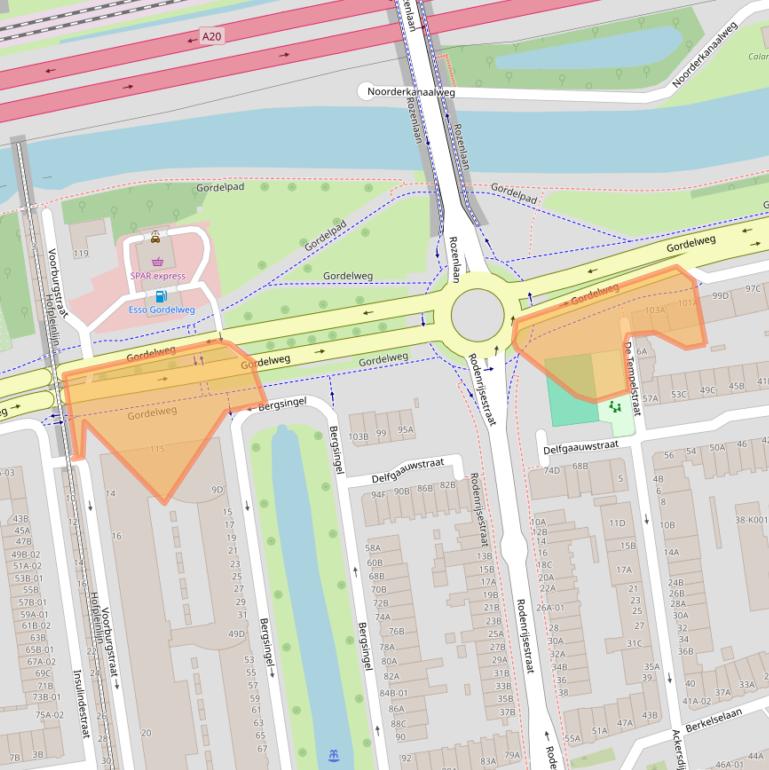 Kaart van postcodegebied 3037AN.