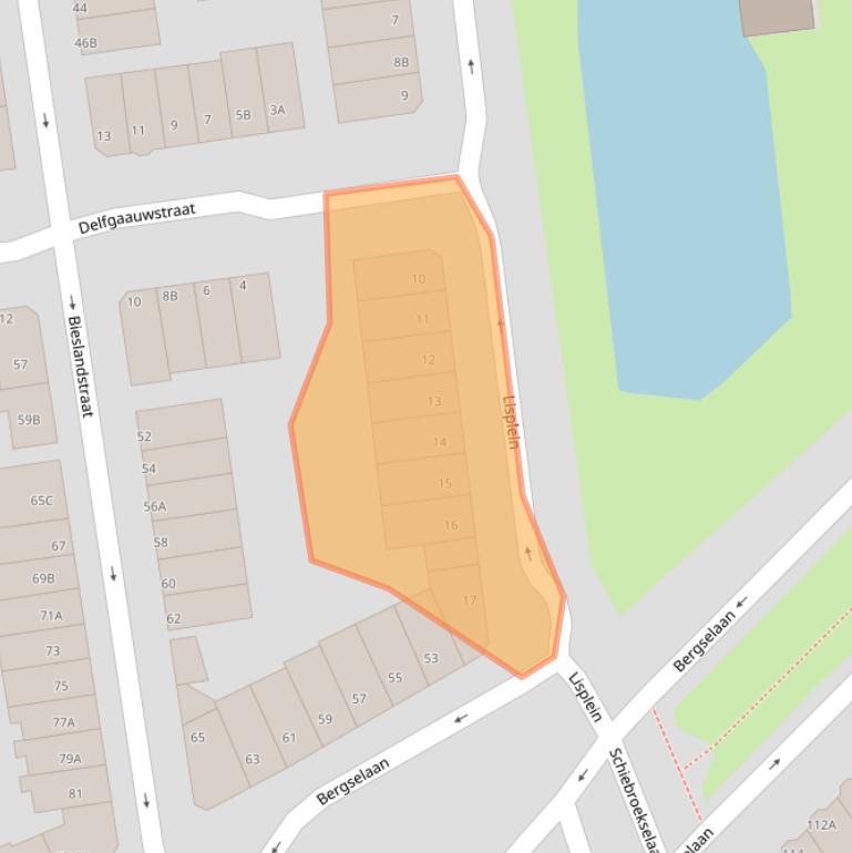 Kaart van postcodegebied 3037AR.