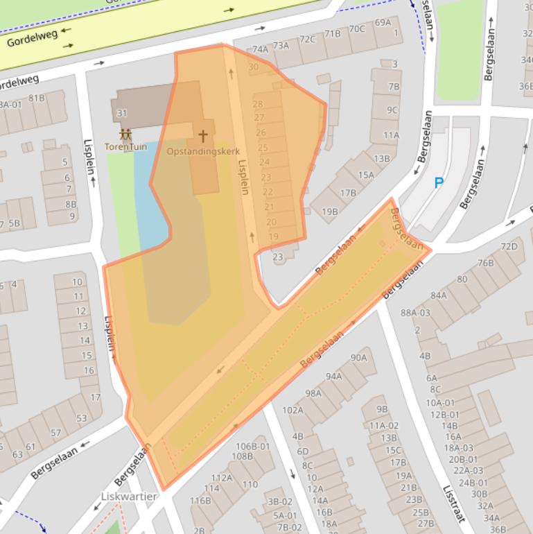 Kaart van postcodegebied 3037AS.