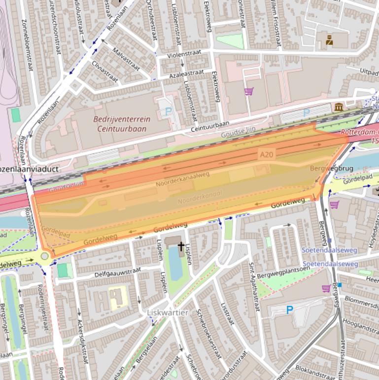 Kaart van postcodegebied 3037AV.