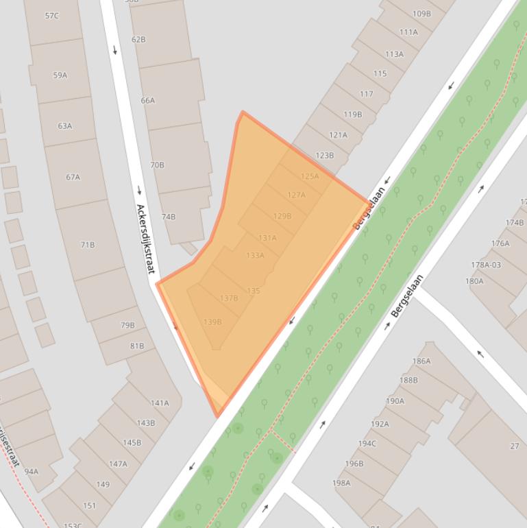 Kaart van postcodegebied 3037BG.