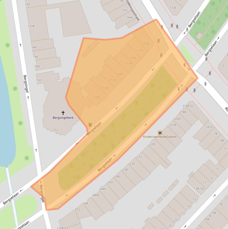 Kaart van postcodegebied 3037BJ.