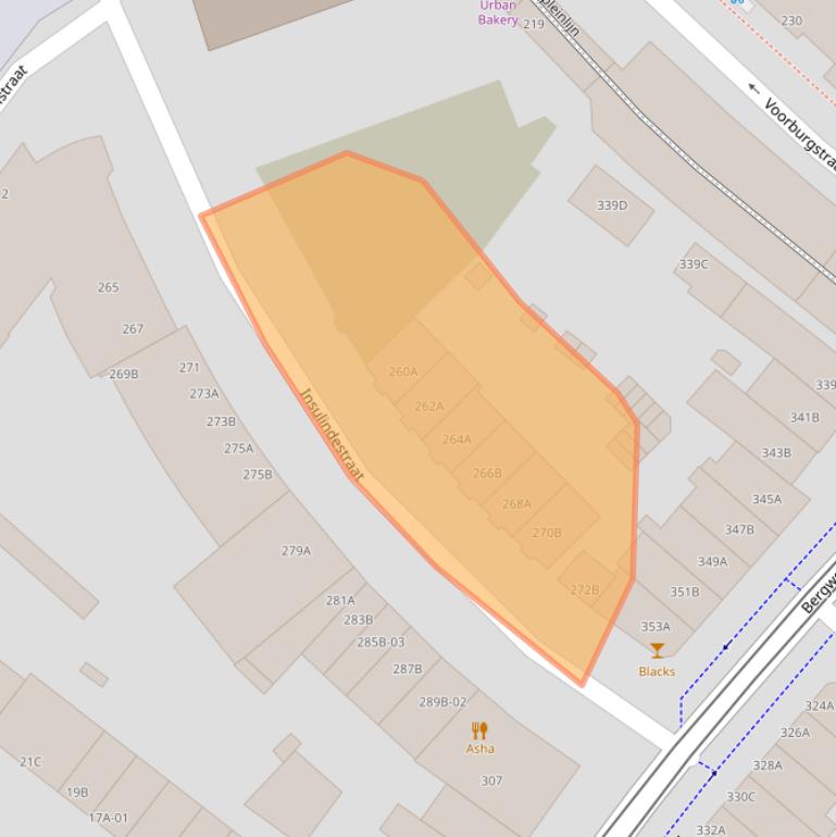 Kaart van postcodegebied 3037BL.