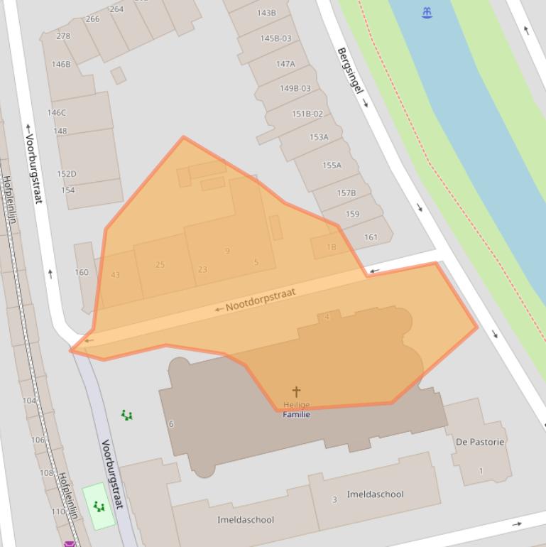 Kaart van postcodegebied 3037BM.