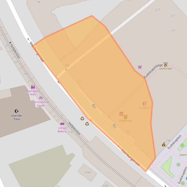 Kaart van postcodegebied 3037BS.