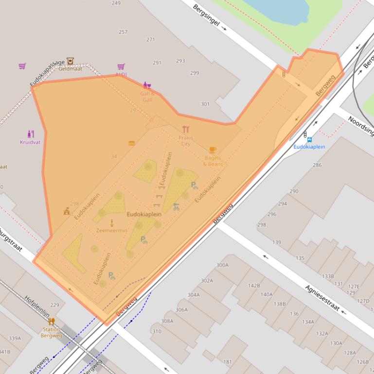 Kaart van postcodegebied 3037BT.