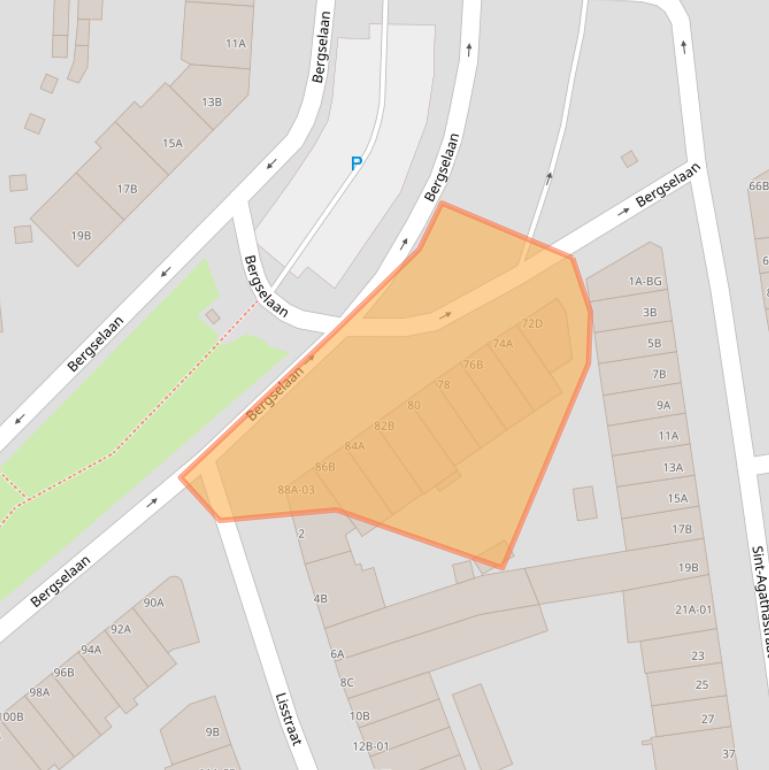 Kaart van postcodegebied 3037CC.