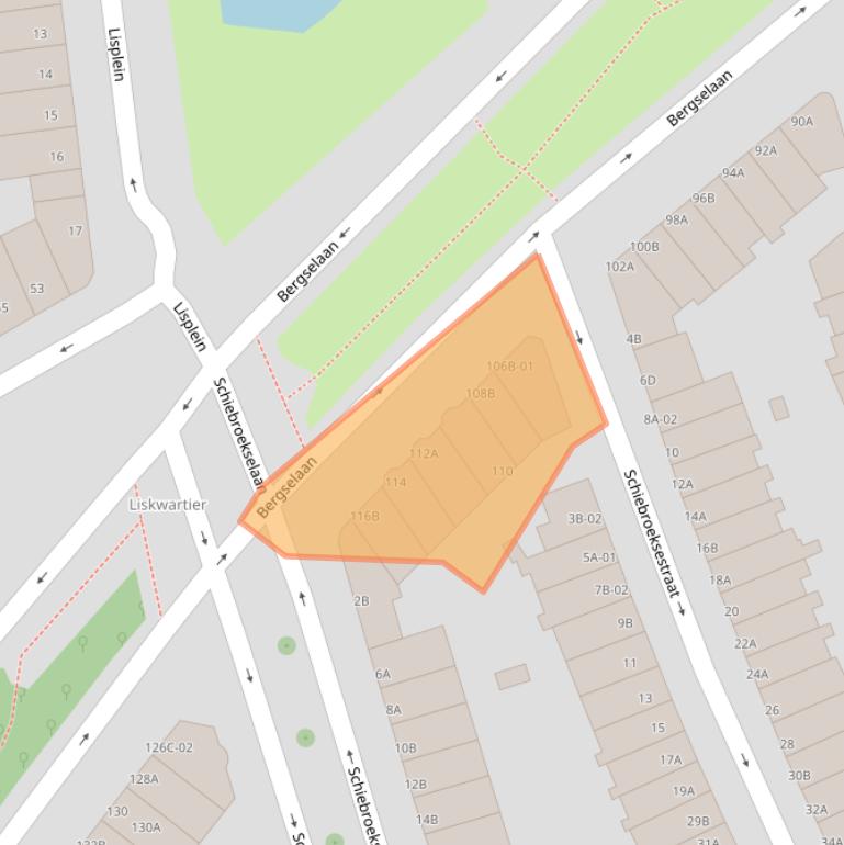 Kaart van postcodegebied 3037CE.