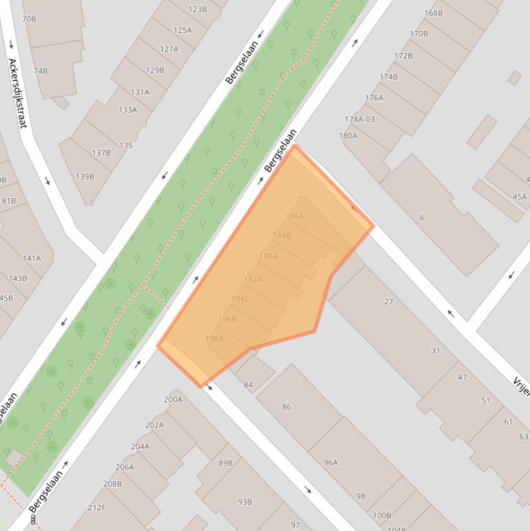 Kaart van postcodegebied 3037CK.