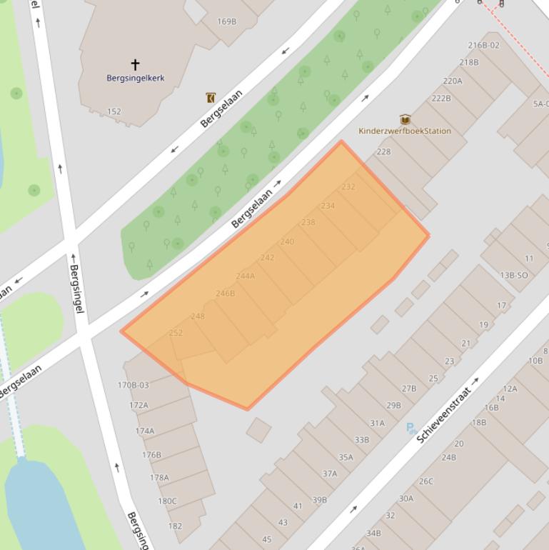 Kaart van postcodegebied 3037CN.