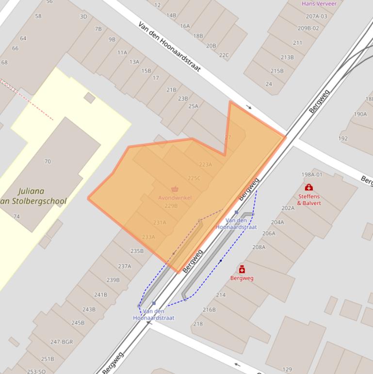 Kaart van postcodegebied 3037EK.