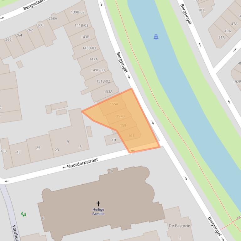 Kaart van postcodegebied 3037GE.