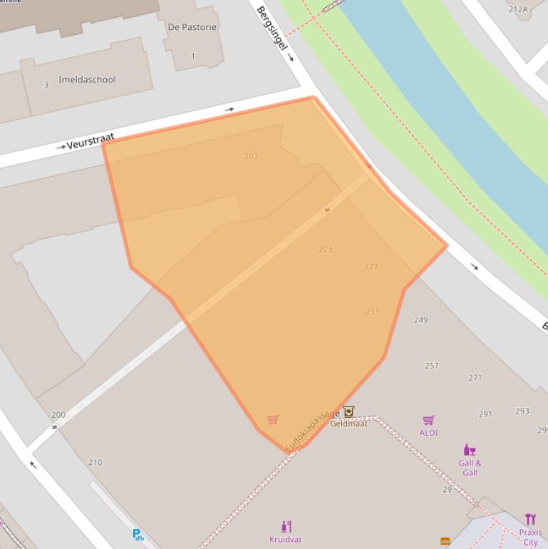 Kaart van postcodegebied 3037GG.