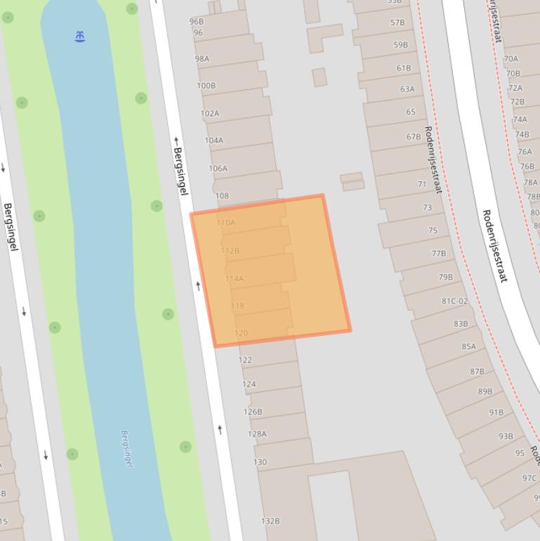 Kaart van postcodegebied 3037GL.