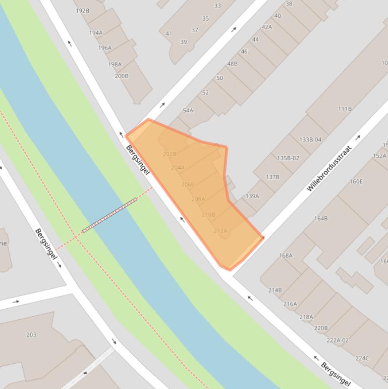 Kaart van postcodegebied 3037GR.