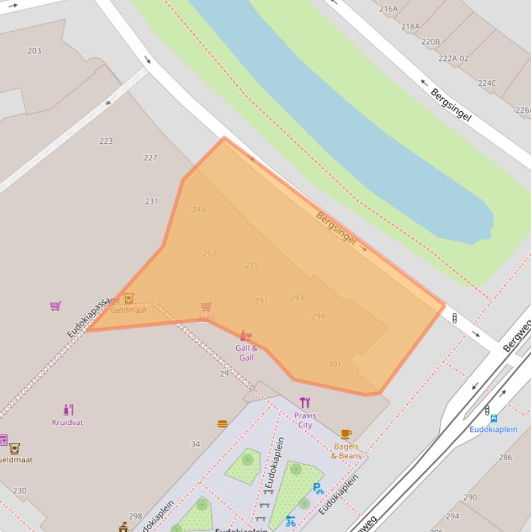 Kaart van postcodegebied 3037GW.