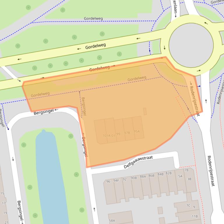 Kaart van postcodegebied 3037LK.