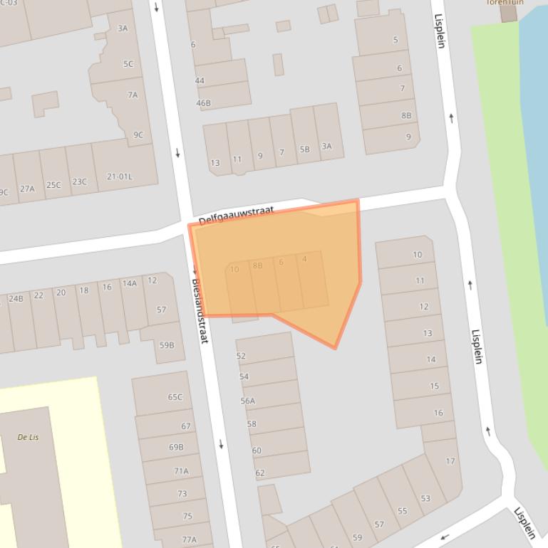 Kaart van postcodegebied 3037LL.