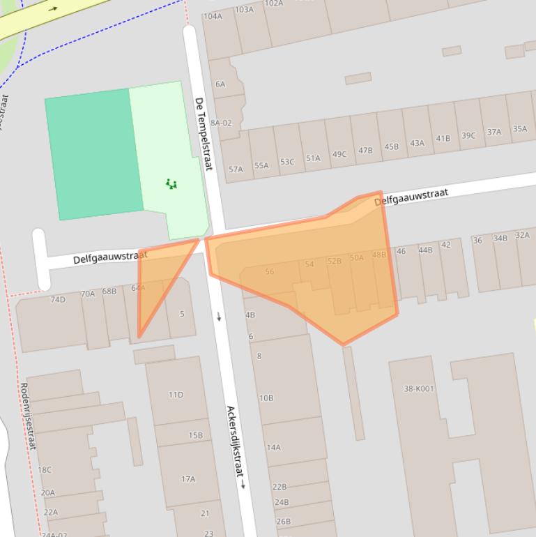 Kaart van postcodegebied 3037LP.