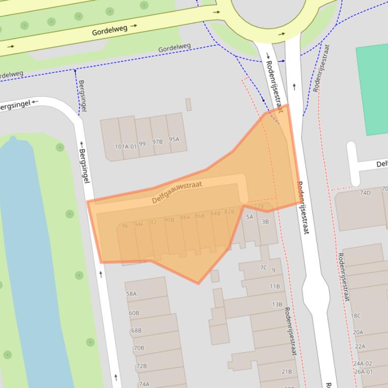 Kaart van postcodegebied 3037LS.