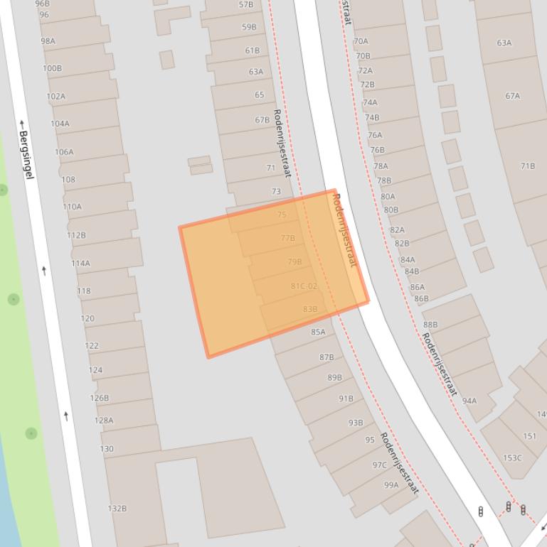 Kaart van postcodegebied 3037ND.