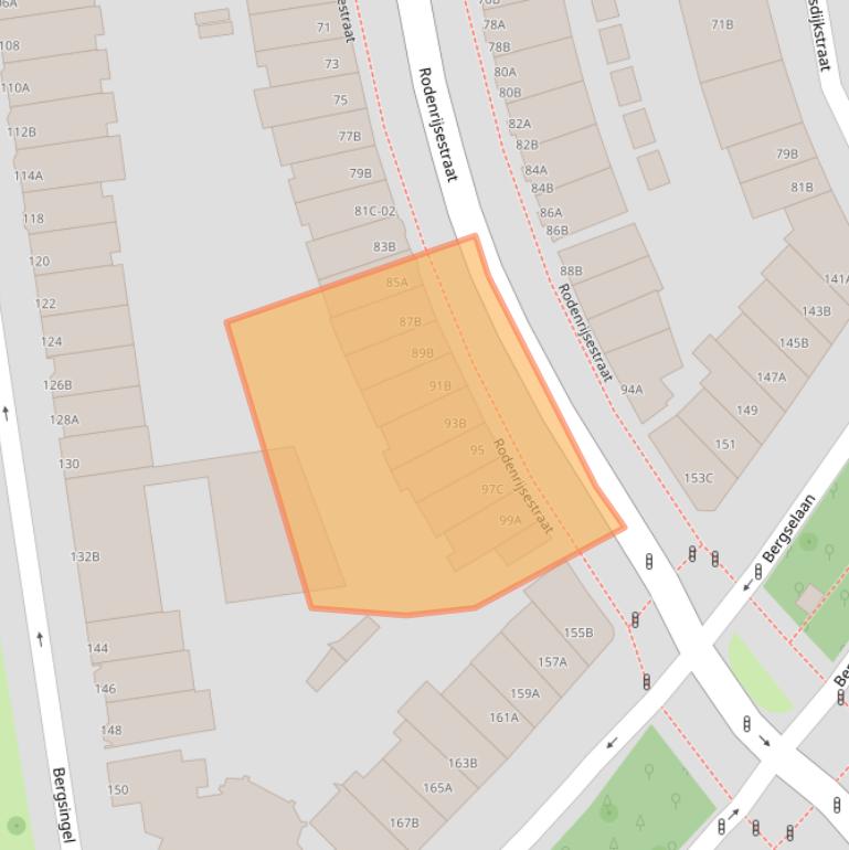 Kaart van postcodegebied 3037NE.