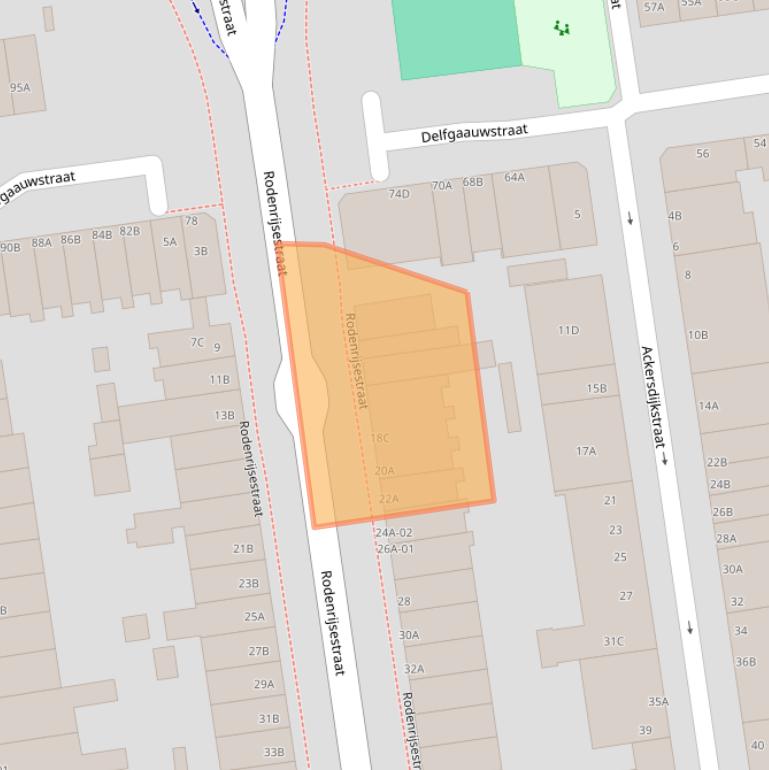 Kaart van postcodegebied 3037NG.