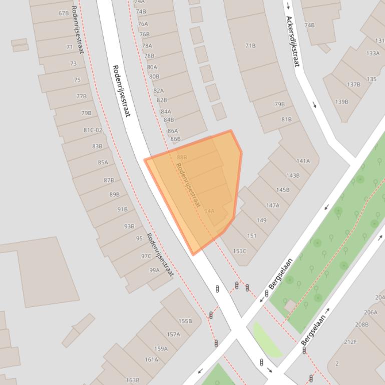 Kaart van postcodegebied 3037NK.