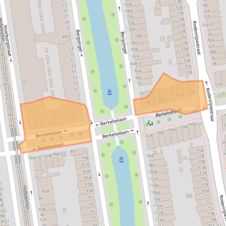Kaart van postcodegebied 3037PD.
