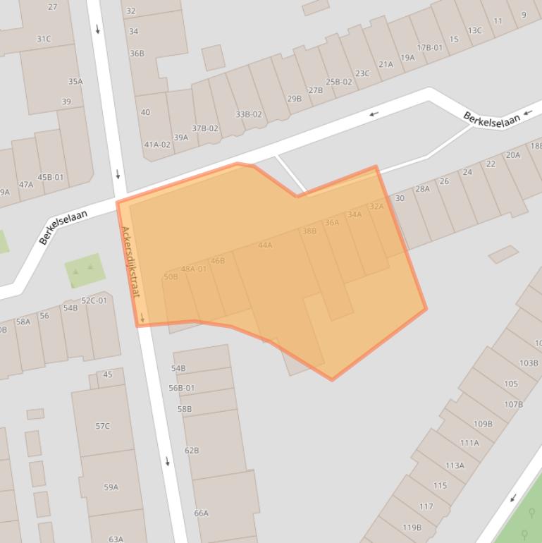 Kaart van postcodegebied 3037PG.