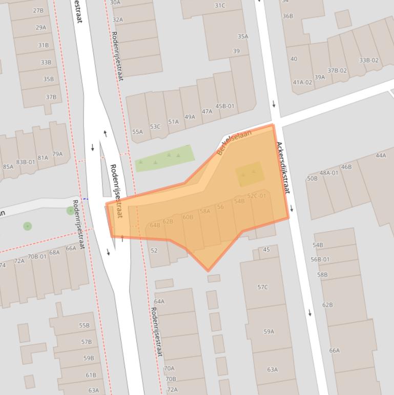 Kaart van postcodegebied 3037PH.