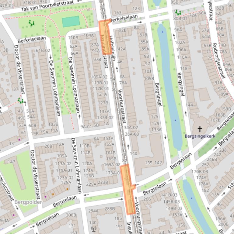 Kaart van postcodegebied 3037PL.