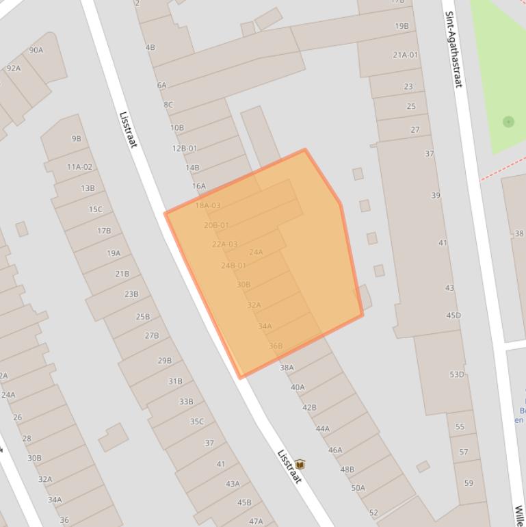 Kaart van postcodegebied 3037RE.