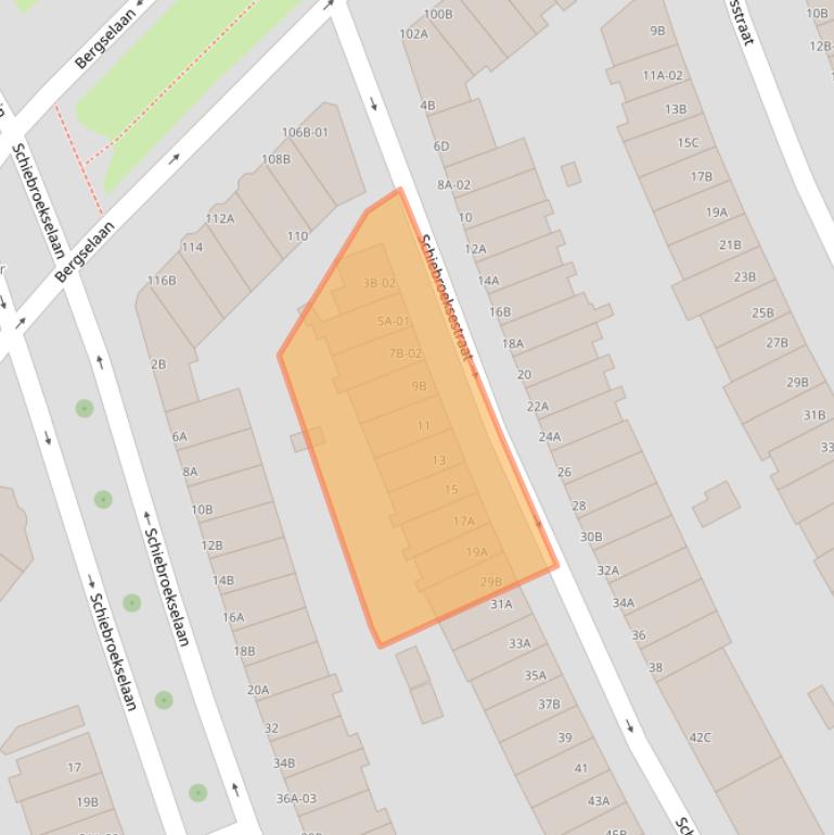 Kaart van postcodegebied 3037RR.