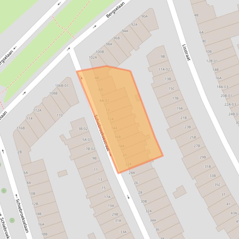 Kaart van postcodegebied 3037RV.