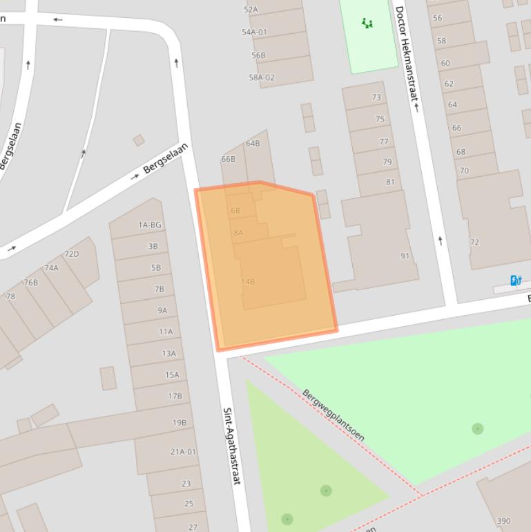 Kaart van postcodegebied 3037SG.