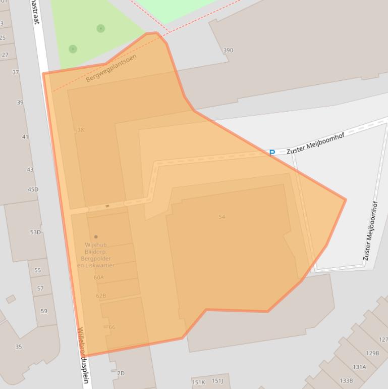 Kaart van postcodegebied 3037SH.