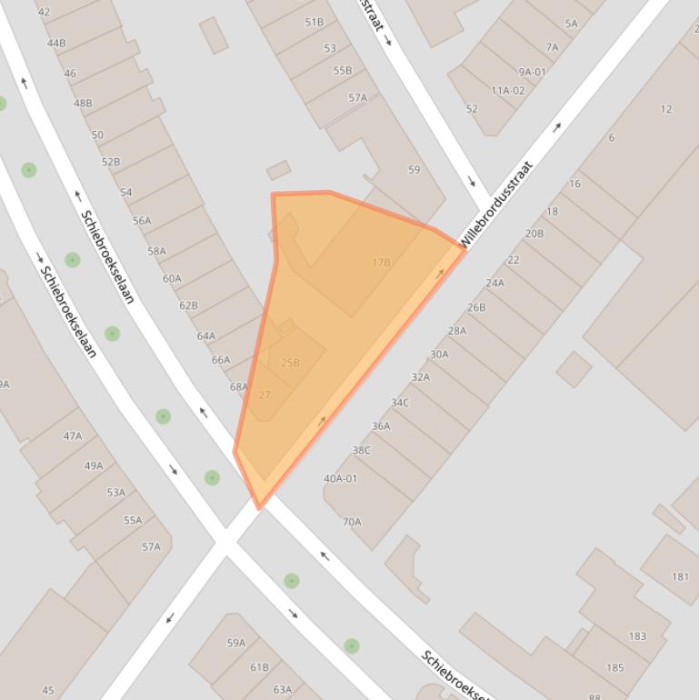 Kaart van postcodegebied 3037TH.