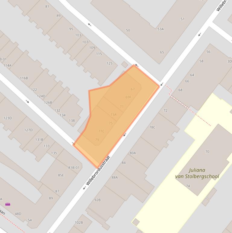 Kaart van postcodegebied 3037TL.