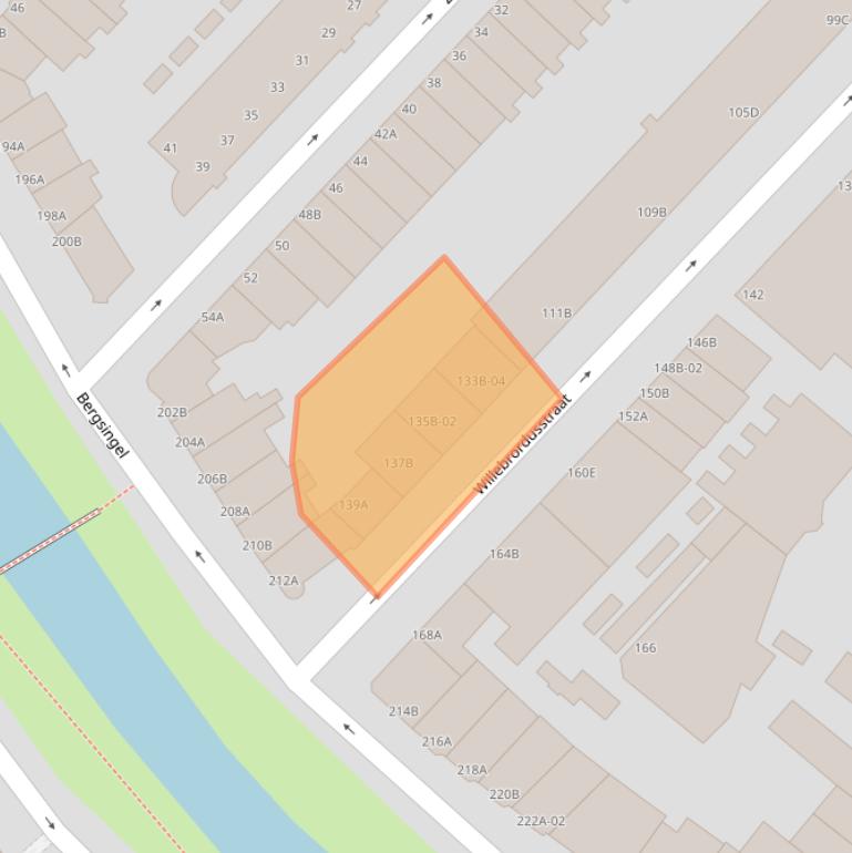 Kaart van postcodegebied 3037TP.