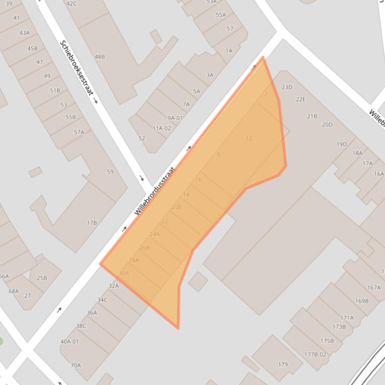 Kaart van postcodegebied 3037TR.