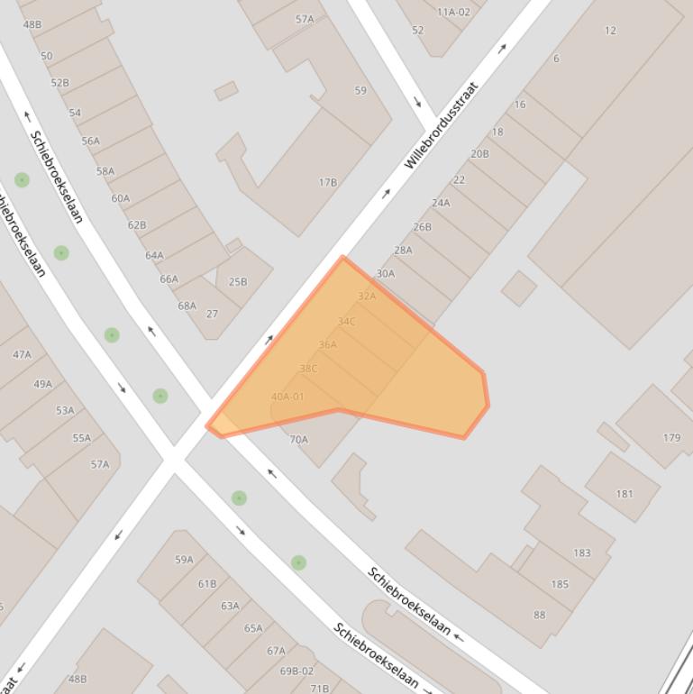 Kaart van postcodegebied 3037TS.