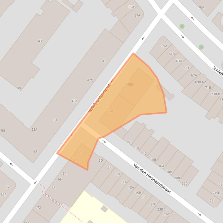 Kaart van postcodegebied 3037TT.