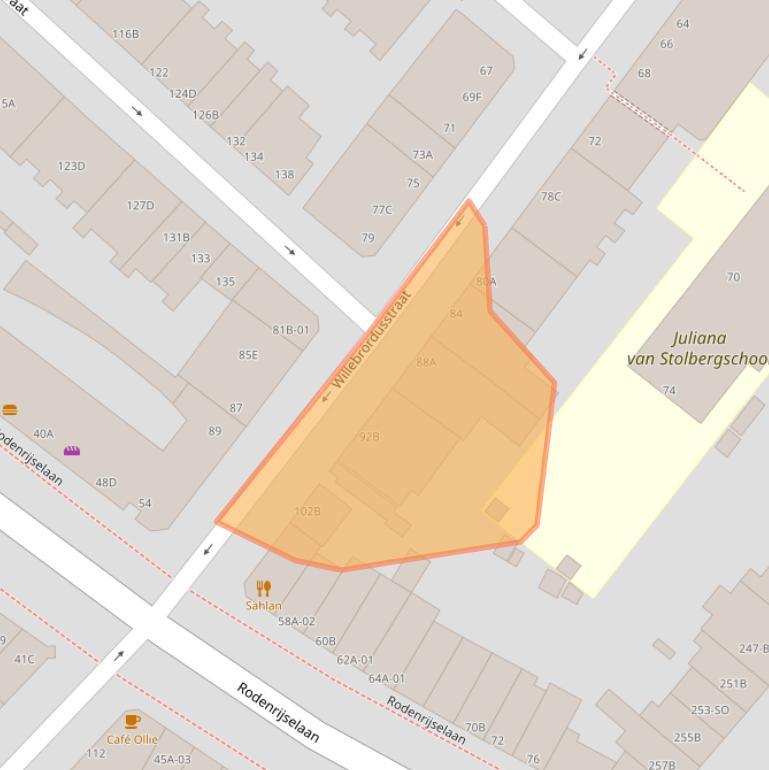 Kaart van postcodegebied 3037TW.