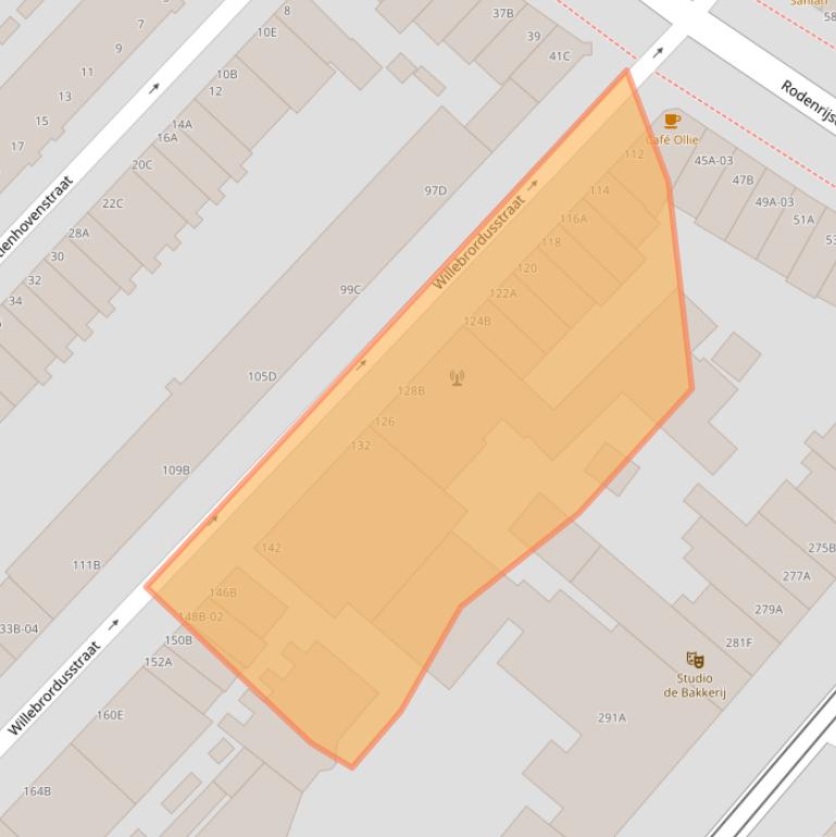 Kaart van postcodegebied 3037TX.