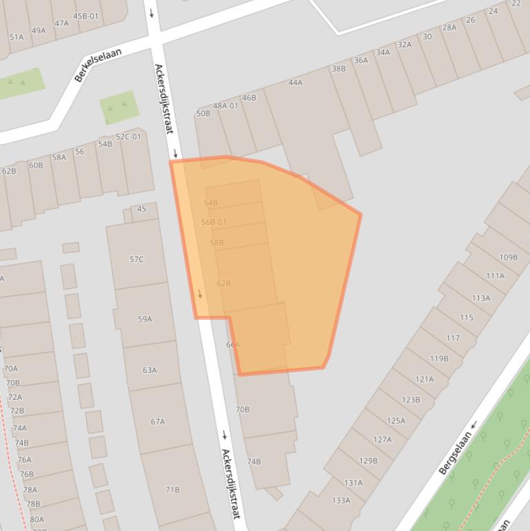 Kaart van postcodegebied 3037VK.